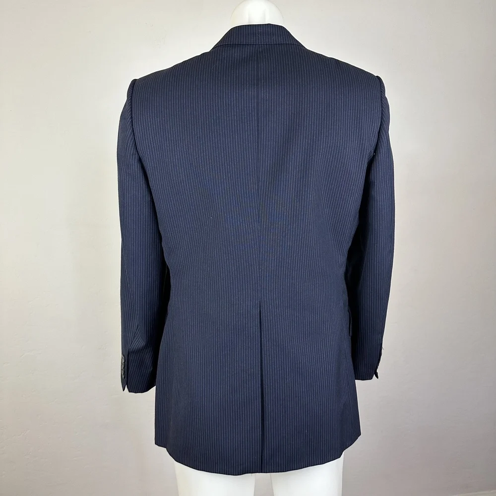 Lanvin Virgin Wool Pinstripe Sport Jacket Size 40S